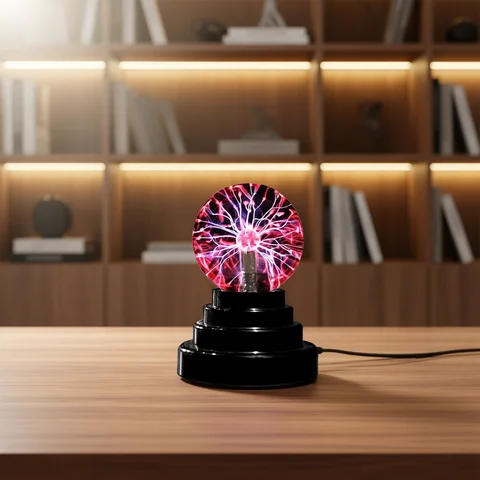 3/4/5/6 Inch Magic Plasma Ball Lamp LED Atmosphere Night Light Only Touch Sensitive Glass Plasma Light Bedroom Decor Kids Gifts