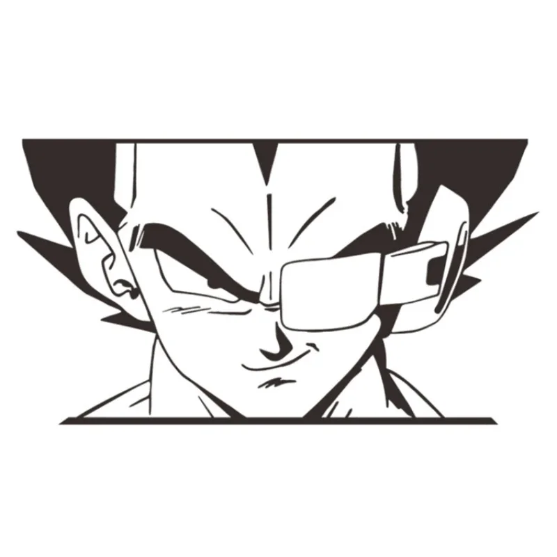 Anime Peripheral Dragon Ball Vegeta Car Sticker Air Conditioner Self-adhesive Paper Creative Christmas Birthday Gift