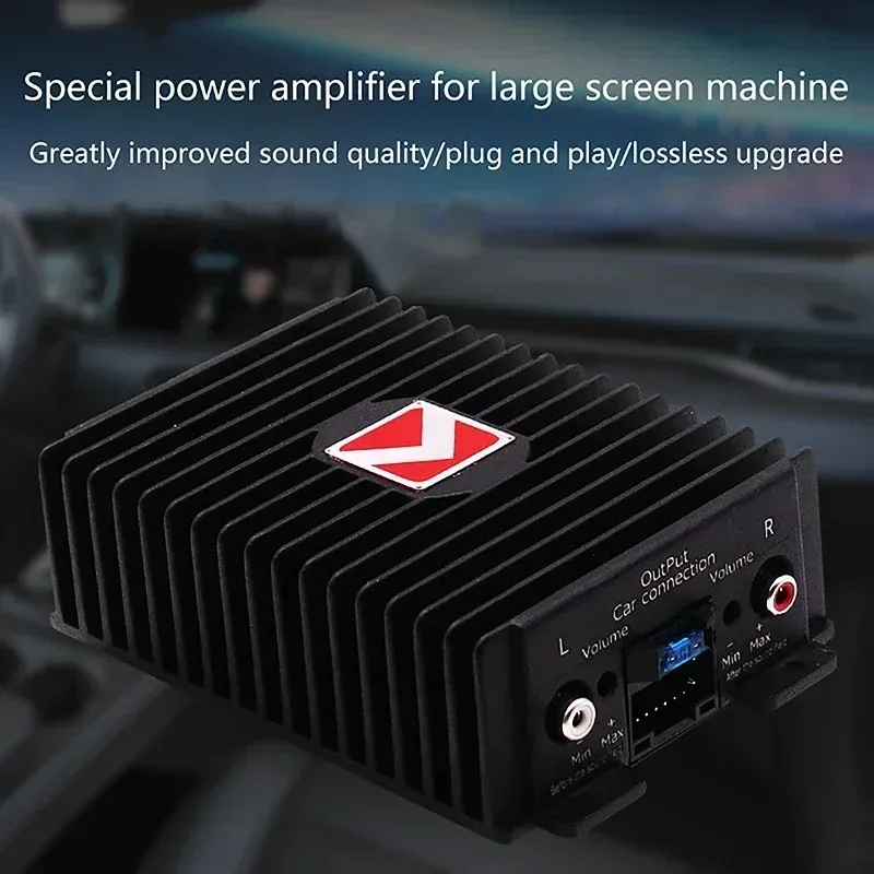Amplificatore di potenza per auto Hi-Fi Booster Audio Processori audio digitali 4 * 80W per altoparlante Android Subwoofer Power Car Radio Stereo