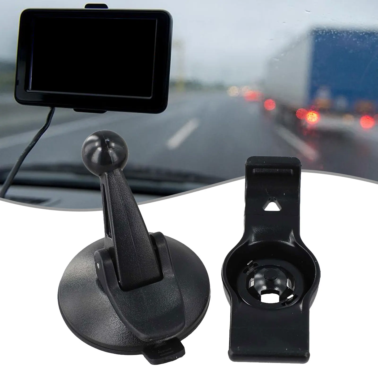 1pc Car Windscreen Mount Holder Bracket For Garmin Nuvi 50 UK LM GPS Sat Nav Black Plastic GPS Holder Accessories
