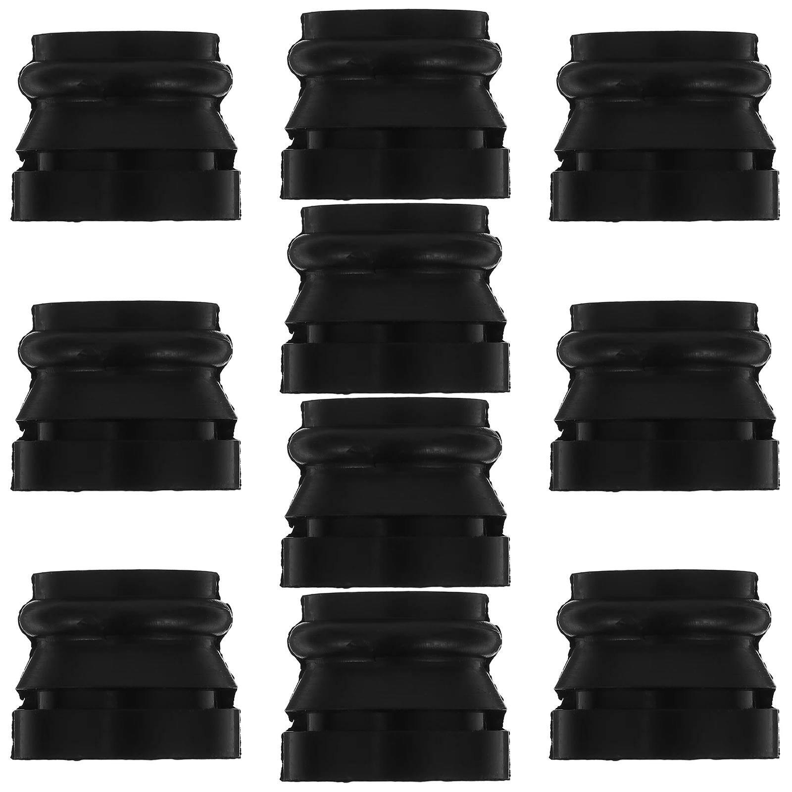 

10 Piece Chainsaw Shock Absorber Mower Repair Parts Handle Buffer Replacement Black Accessories Spare