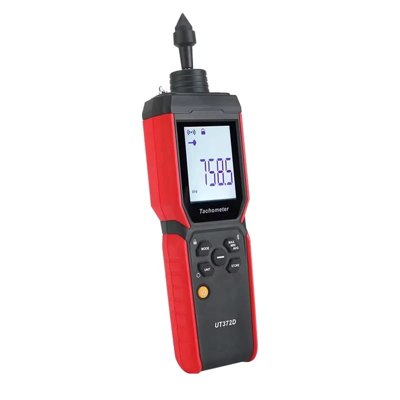 UT372D 2 in 1 Digital RPM Tachometer Contact & Non Contact Gauge Frequency Count Length Speed Meter Bluetooth