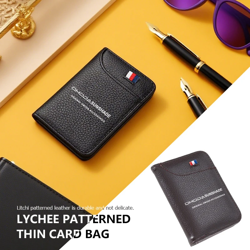 For Chery Omoda PU Leather Man Women Travel Passport Holder Credit Card Holder Case Wallet 5 C5 E5 C9 9 EV PHEV 2024 2025 fx 7 8