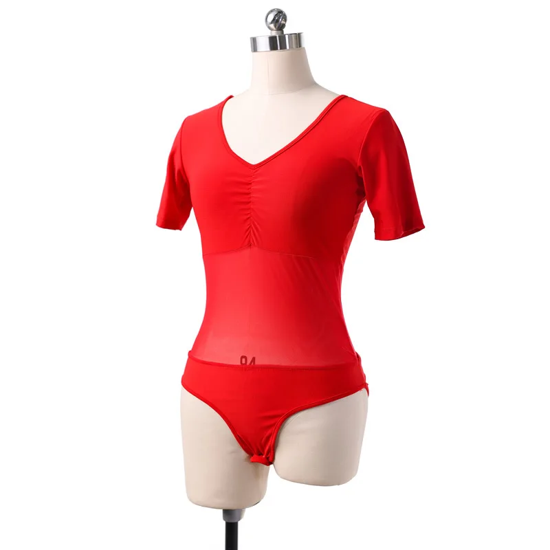 10 màu sắc Một Mảnh Dancewear Áo Thun Quần Áo Nữ Bodysuit cho Múa Bụng Đáy Áo Sơ Mi Nữ Tay Ngắn