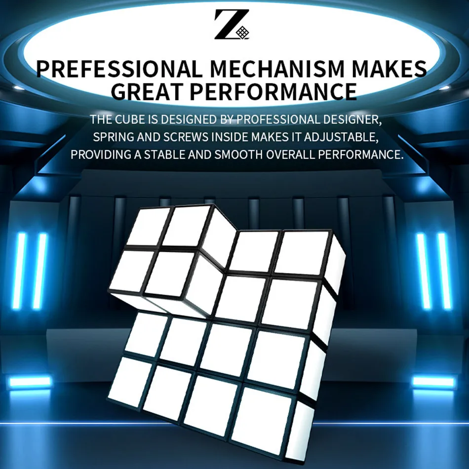 New Blanker Cube 3x3x3 Strange Shape Magic Mirror Cube Magico Educational Puzzle Toys For Kids Children Toys Mirror Cubo