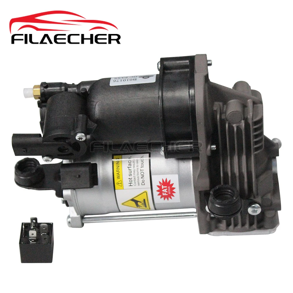 For Mercedes Benz W221 CL550 S550 S400 S600 CL65 AMG Suspension Compressor pump with Bracket Bushing and Relay 2213200304