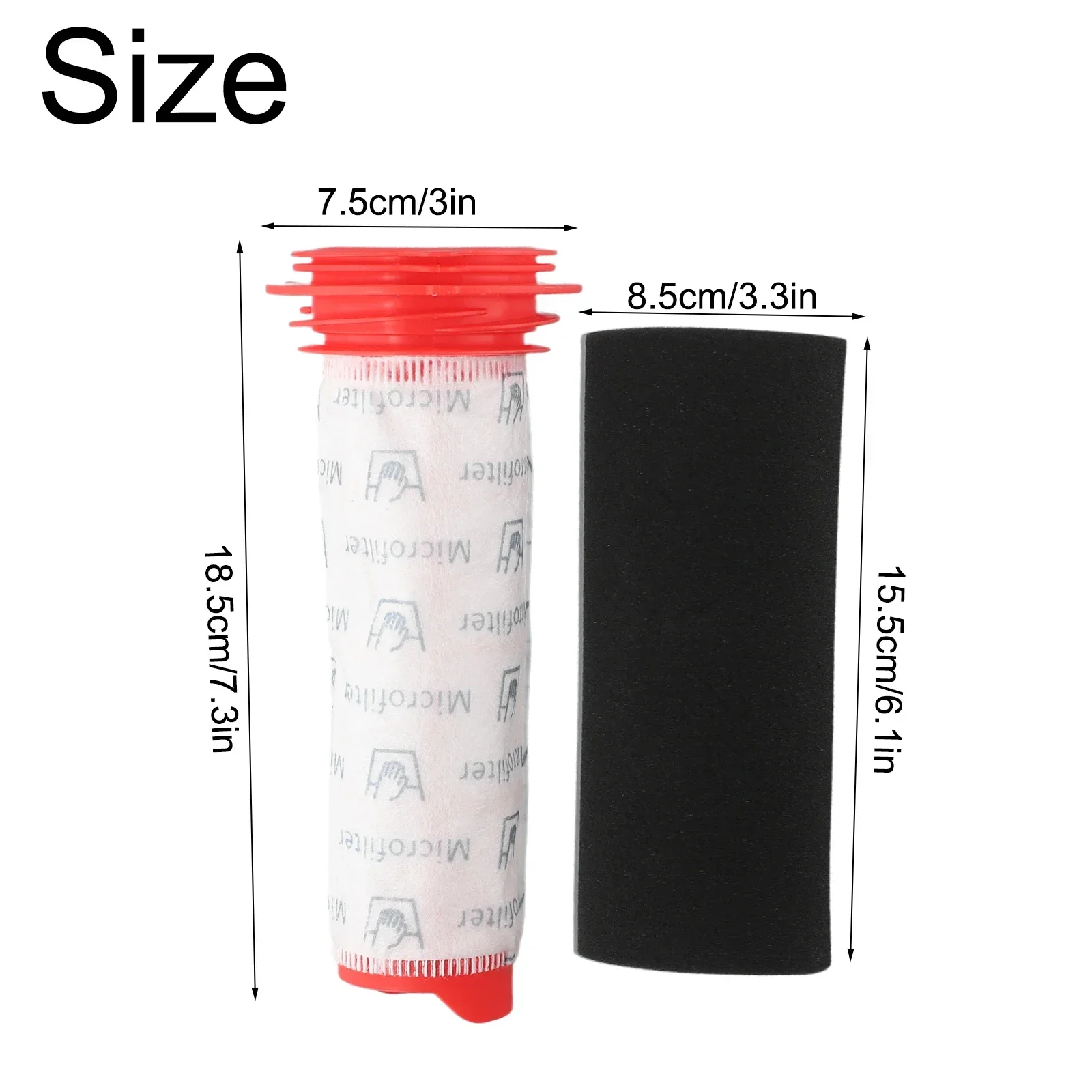 Kit de filtro de palo de espuma para aspiradora BOSCH Athlet BCH6L2560 BCH6ZOOO para aspiradora Bosch BCH6ZOOO Zoo'o ProAnimal, 1 Uds.