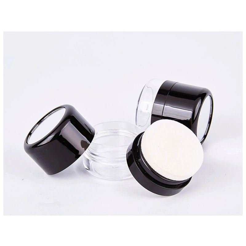 Empty Loose Powder Box, Makeup Powder Box, Portable Mirror Loose Powder Box, Mirror Travel DIY Makeup Foundation-A58E