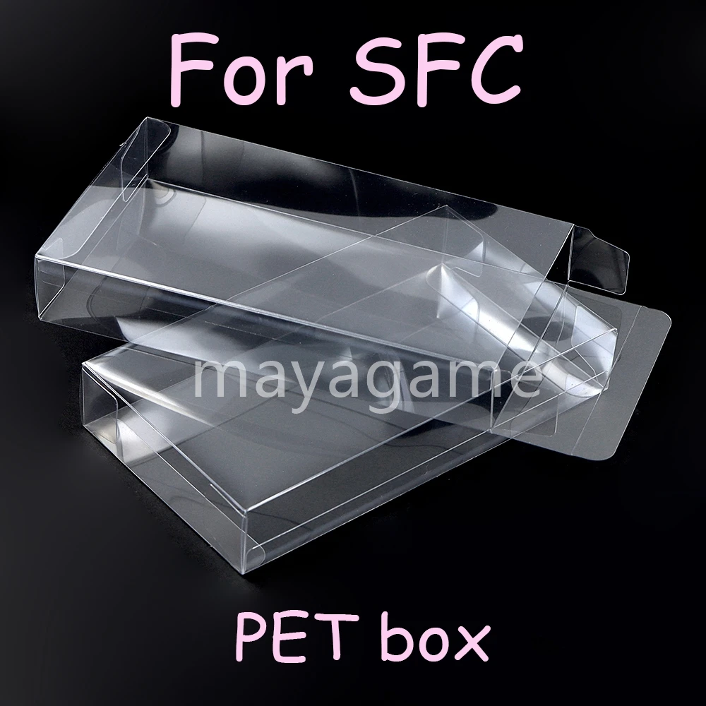 30pcs For SFC JP Version PET Protector Storage Box Collection Display Transparent Plastic Box