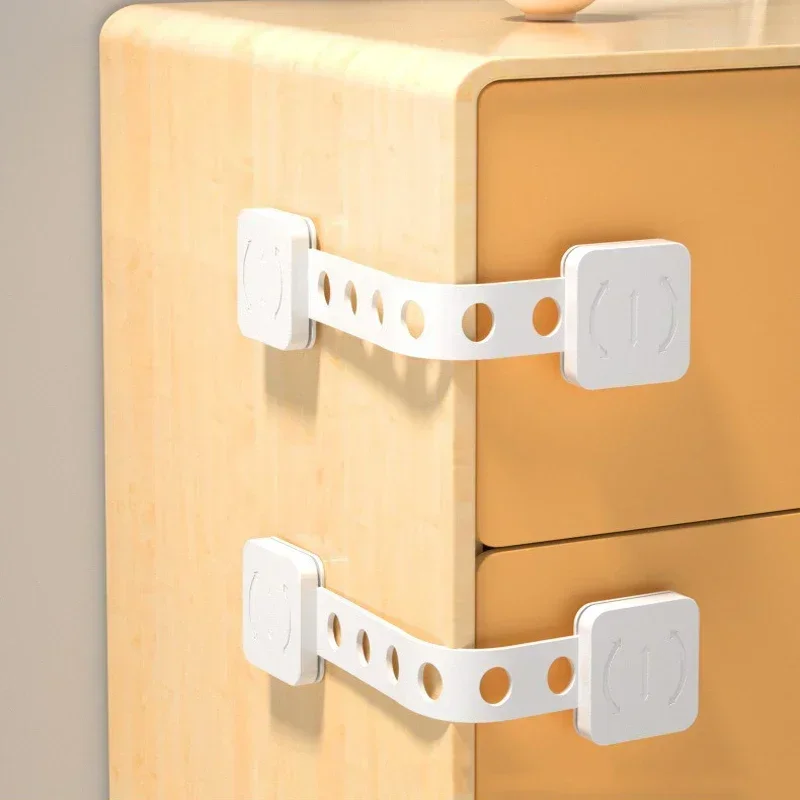 vvocci 1/3/5pcs Safety Locks Children Security ProtectorCare Multi-Function Adjustable Cabinet Locks Babies Cupboard Door Drawer