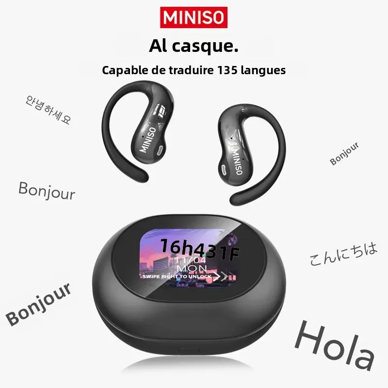 [écran tactile HD] écouteurs de traduction MINISO MS188 AI écouteurs Bluetooth casque sans fil durée de vie de la batterie Ultra longue