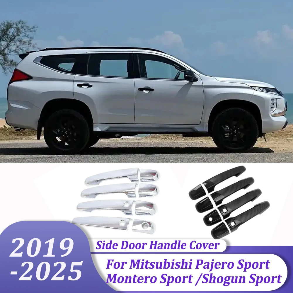 

Car Accessories Side Door Handle Cover Trim Sticker For Mitsubishi Pajero Sport / Montero Sport / Shogun Sport 2019-2025