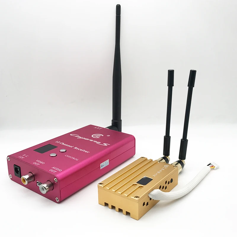 1.2G8W High-power Wireless Video Transceiver Wireless Video Transmitter Receiver 1.2G Image Transmission Third-generation