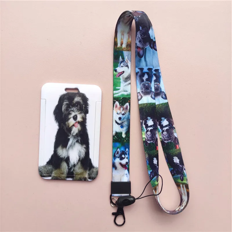 Schönes Lanyard mit Hundemuster, Ausweis, Kartenhalter, Büroangestellter, Karteninhaber, Abdeckung, Kreditkartenetui, Kartenschutz für Kinder, kleines Geschenk – Detail 8