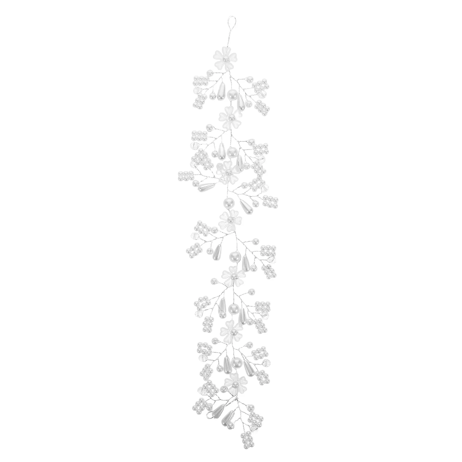 

Bridal Handmade Beaded Headdress Crystal Pearl Flowers Hairband Wedding Accessories Elegant RhinestoneVintage Hairstyle