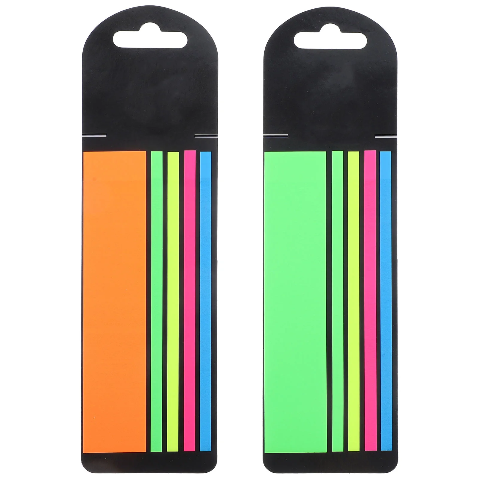 

2 Boxes Fluorescence N Times Sticky Tabs Premium Colored Reading Strips Reusable Highlight Markers for Reading Difficulties