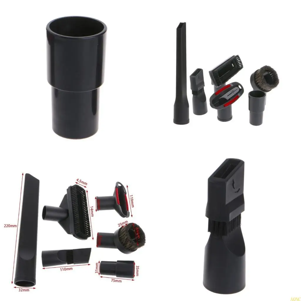 A0NC 6 In 1 Vacuum Cleaner Brush Nozzle Home Dusting Crevice Stair Tool 32mm 35mm