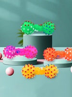 1pc Dog Chew Toy Natural Rubber Safety and Flexible Bite Resistance Clean Teeth Puppy Chew Toy for Teething Dog Chew Squeaky Toy