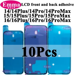 10pcs Original Back Cover Side Waterproof Seal Sticker for iPhone 16 15Plus 14 Pro Max Front LCD Adhesive