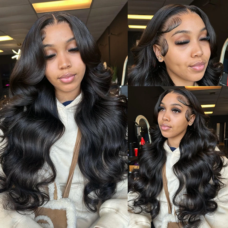 Body Water Wave 250% HD 38 Inch 13x4 Transparent Lace Front Human Remy Hair Wigs 13x6 Lace Frontal Wig 5x5 Glueless Ready To Go