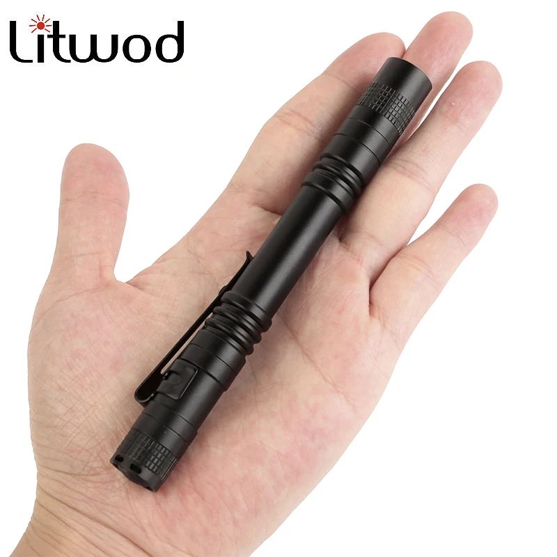 Mini Pocket LED Flashlight Penlight Portable Waterproof Lantern Q5 Torch XP-2 600LM Hunting Camping Light Uses AAA Battery Lamp