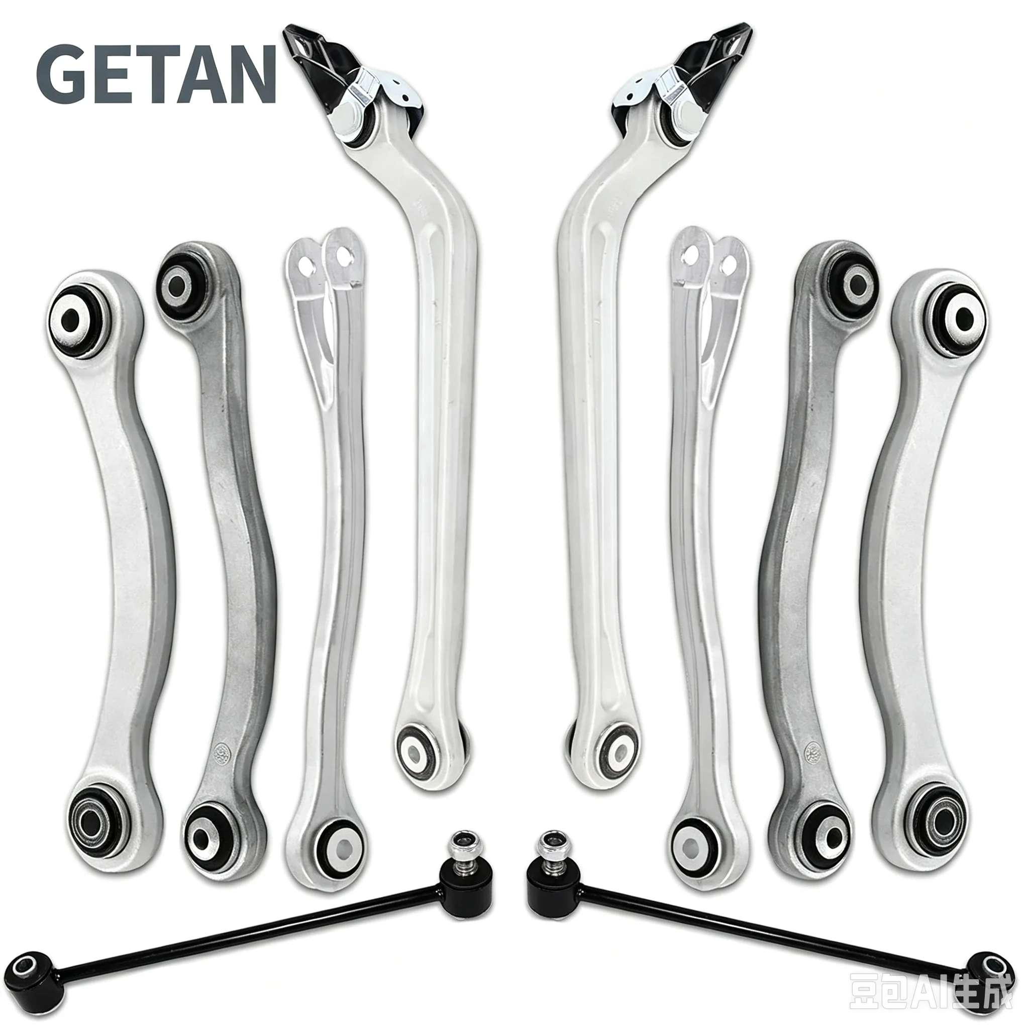 10PCS Rear Upper Lower Control Arm Kit for Mercedes Benz E R CLS Class W211 S211 C219 R230 CLS500 CLS55 AMG CLS550 CLS63 E350