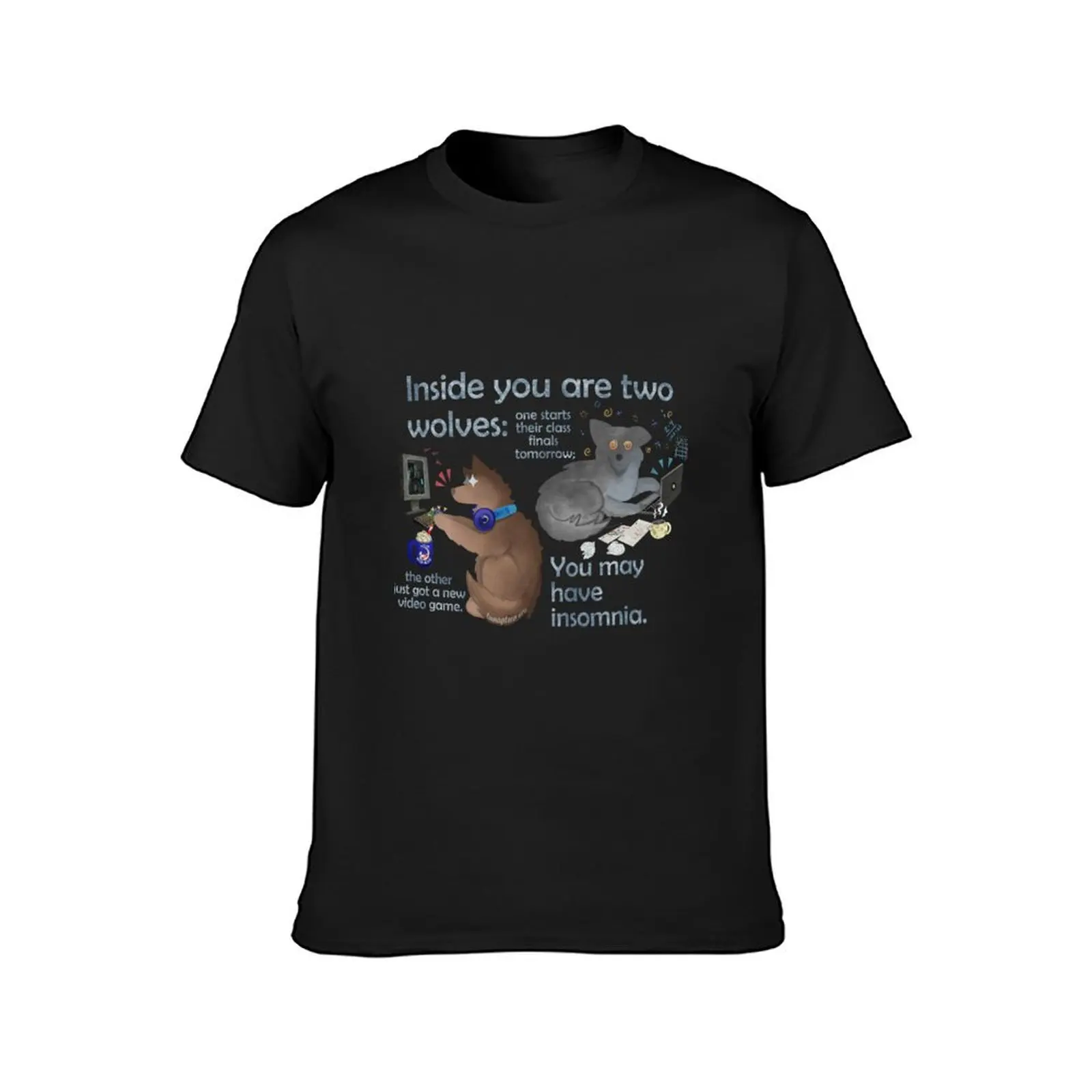 Inside You Are Two Wolves T-shirt customs design your own cute tops boys whites plain white t shirts men