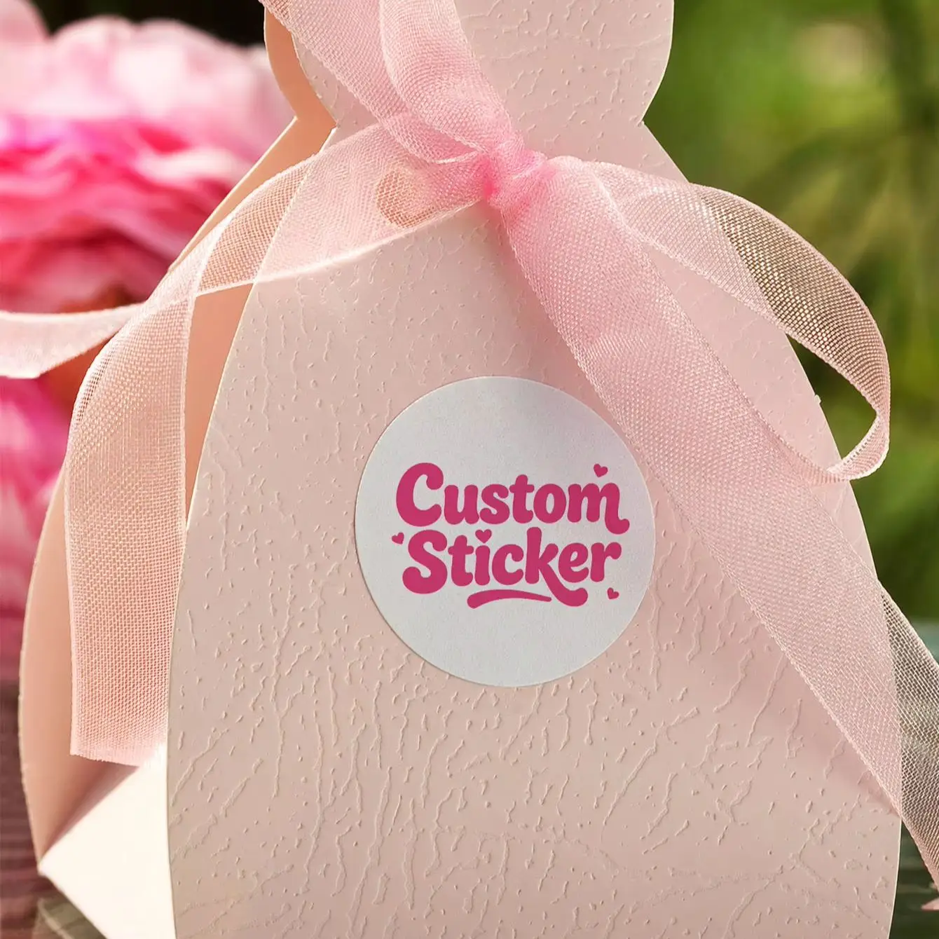 5CM Round Custom Name Stickers, Personalized Text & Image Labels for Daily Marking, Office Pieces, Storage Boxes & Item Decor