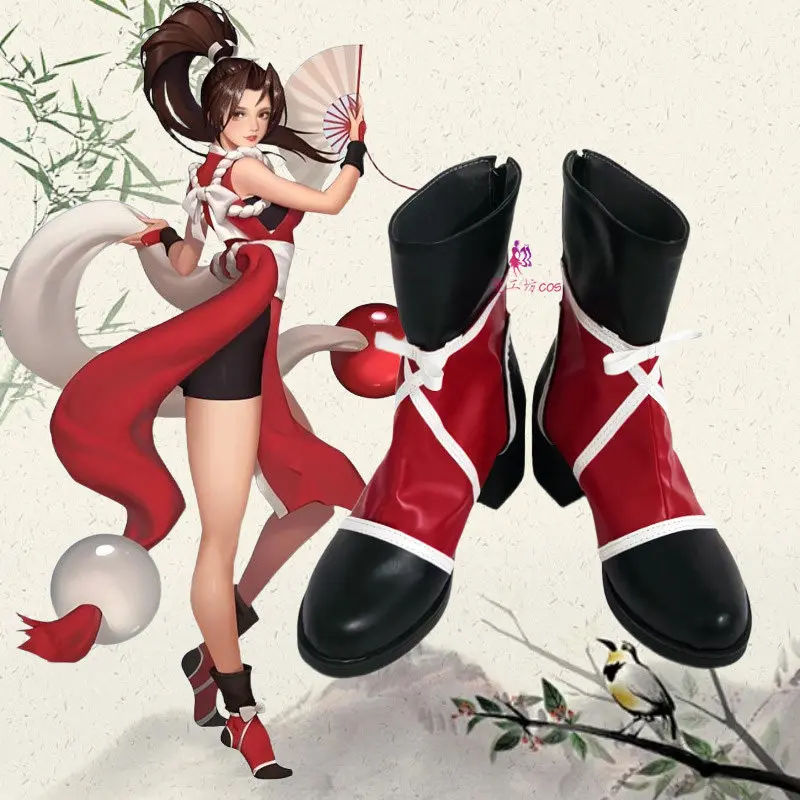 

Anime Mai Shiranui Cosplay Fantasy Game Shoes Mai Shiranui Adult Women Men Halloween Roleplay Fantasia Boots