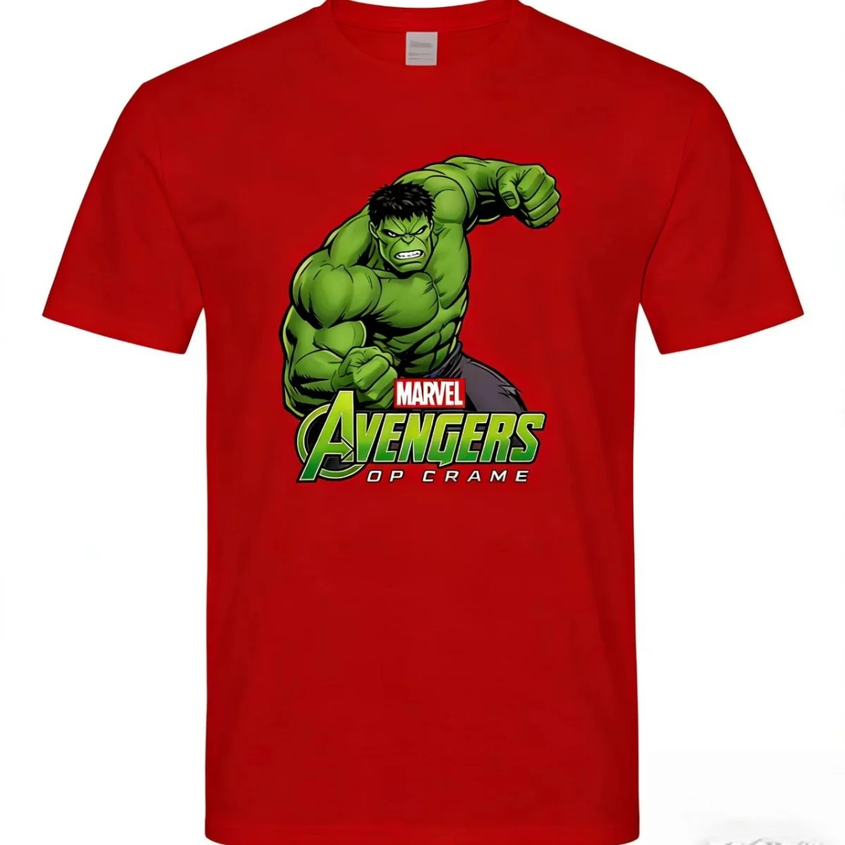 Men's Hulk Pattern T-shirt - Avengers superhero print, multi-color Marvel Hulk Avengers T-shirt -6 color options, including blac