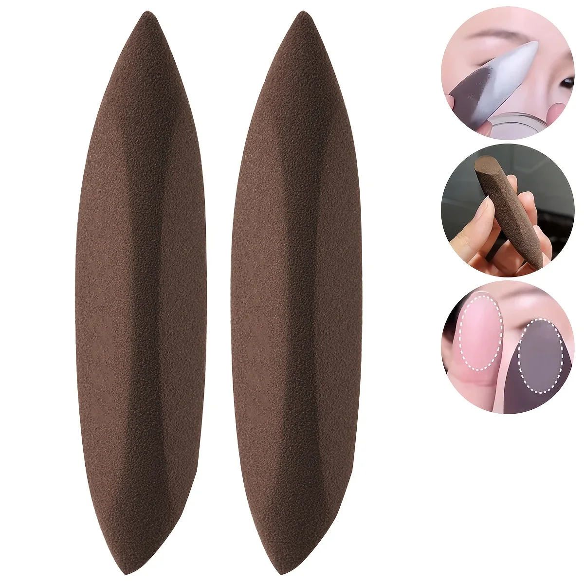2026 Neuer Brauner Beauty-Schwamm: Hypoallergener, Hydrophiler Polyurethan-Make-up-Schwamm – Packungen mit 1, 2, 4 oder 8 Stück – Detail 1
