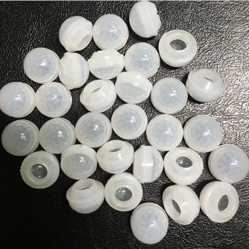 10PCS Black/White 7709 PIR Human Body Infrared Induction Fresnel Lens Sensing Distance 8m Lenses