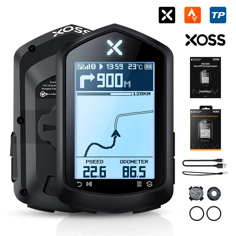 2024 XOSS NAV GPS Bike Computer Cycling Bicycle MTB Road Wireless Speedometer ANT+ Map Route Navigation Tachymeter Odometer