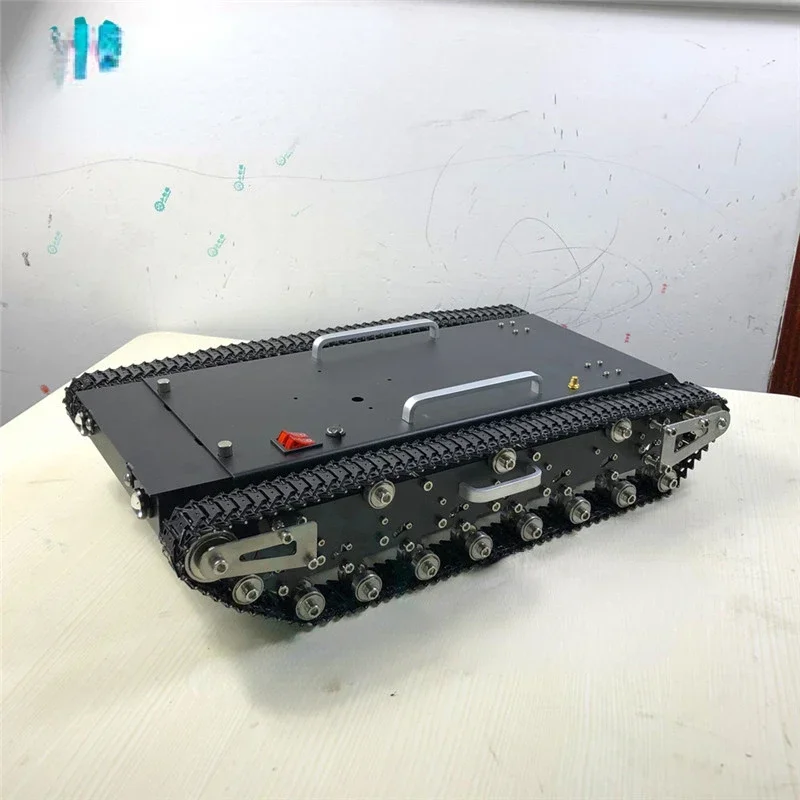 All-metal super-large tank robot chassis crawler intelligent car remote control platform stainless steel