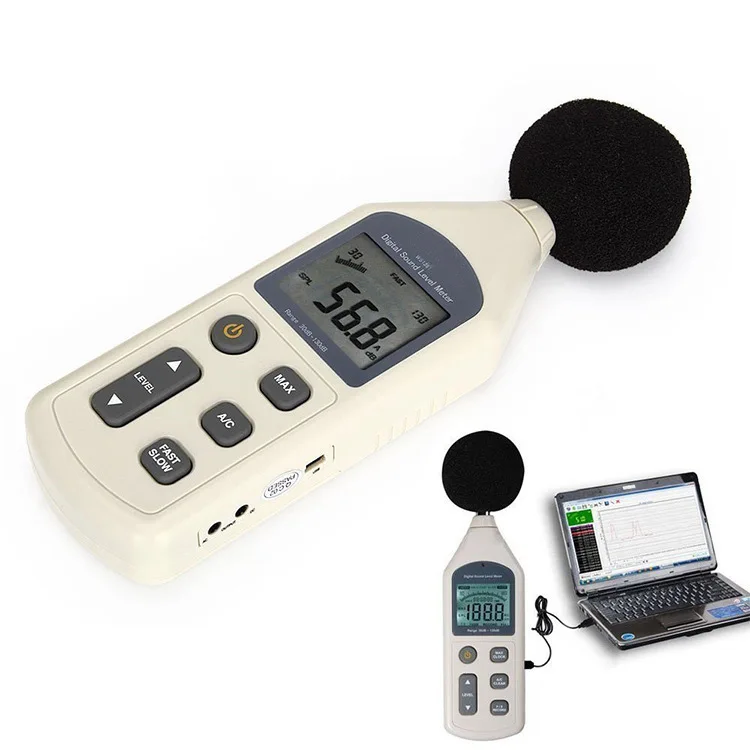 Imagem -03 - Medidor Digital Decibel Medidor de Nível de Ruído Usb Medidor de Ruído Ambiental Detector de Medidor de Ruído Hy1361