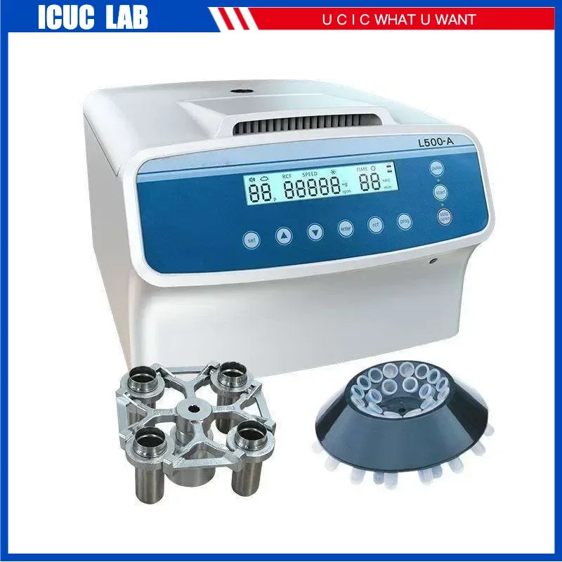 Low Speed Lab Centrifuge Machine Clinical Blood Separator L500-A with Swing Out Bucket Rotor Centrifuga