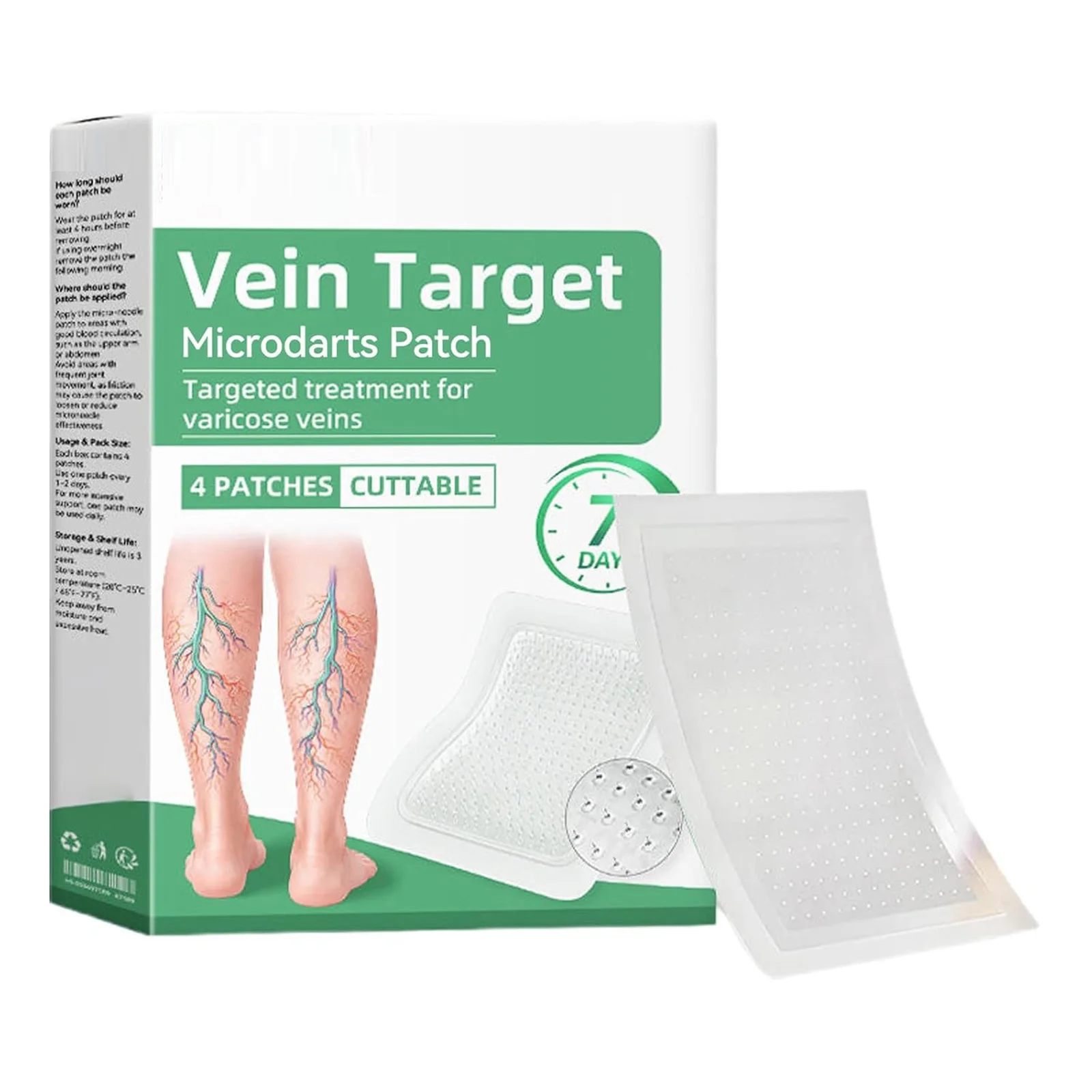 Leg Care Patches Natural Ingredients Are Suitable for All Skin Types Microneedle Patch Moisturizing External Daily Care Product