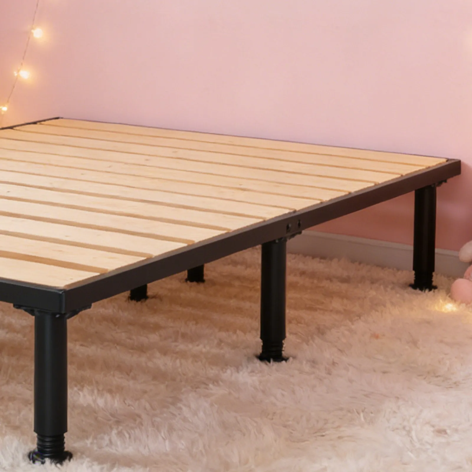 

Комплект из 2 регулируемых опорных ножек для кровати, усиленные центральные опоры для каркаса кровати, для усиления матраса, регулировка высоты от 5,89 до 9,84 дюймов