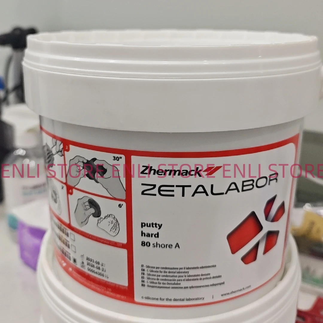 Zhermack Zetalabor Silicone Rubber + Two Catalysts Condensed Silicone Rubber Impression Materials Dental Laboratory 5kg