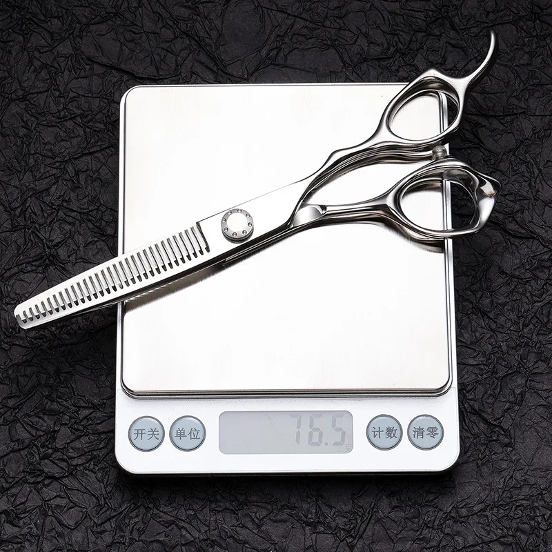 6-Zoll-Schere-Set in Salonqualität - Haarausdünnungs- und Texturierungsscheren, professionelle rostfreie Friseurwerkzeuge für Salon und Zuhause – Detail 6