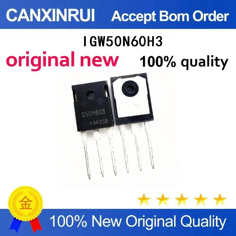

(5-100 Pieces) New IGW50N60H3 G50H603 TO-247 MOSFET 50A/600V spot chip