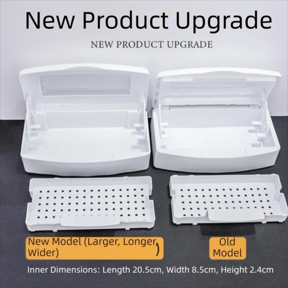 Detachable Nail Sterilizer Tray Storage Box Portable Manicure Implement Sanitize Tool Sterilizing Clean Large Capacity
