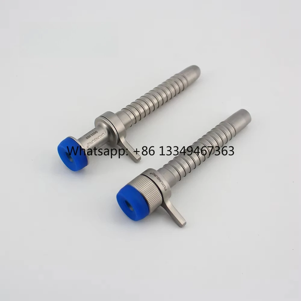 Uniportal Interlaminar Discectomy Threaded Cannula Working Sheath
