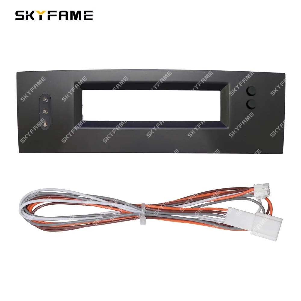 Caja de almacenamiento de Fascia para marco de coche SKYFAME para Renault Megane 2 Fluence