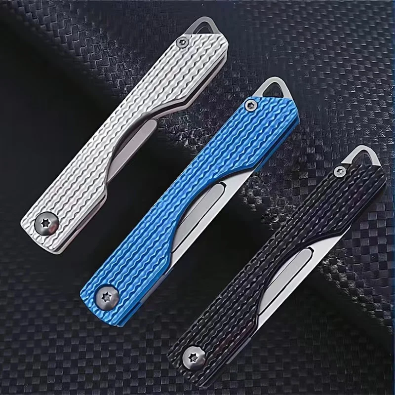 New Mini Stainless Steel Folding Scalpel, Medical Folding Knife, Outdoor Unpacking Pocket Knife, with 10 Replaceable Blades