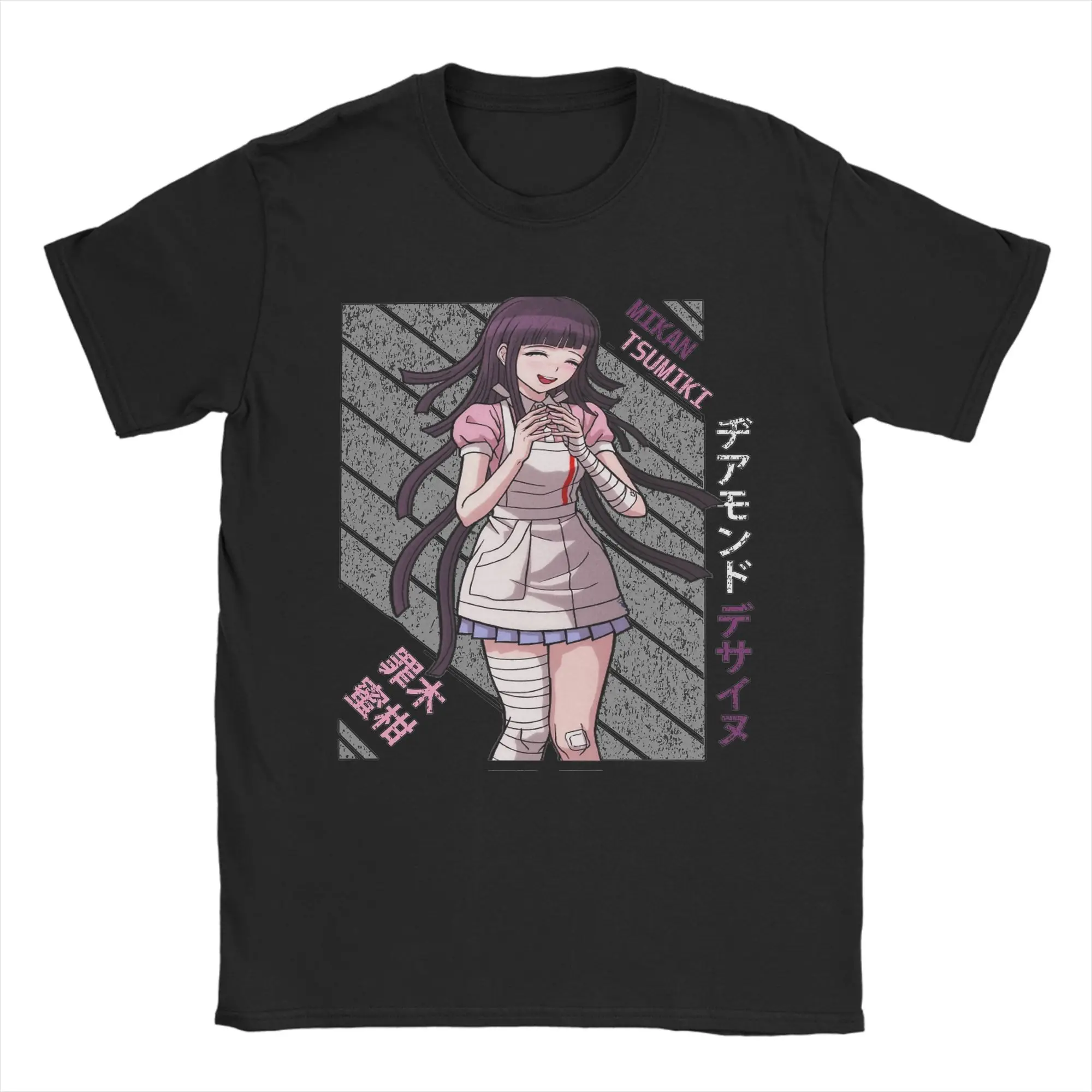 Mikan Tsumiki Super Japanese Anime T-Shirts for Men Women Round Neck 100% Cotton T Shirt Danganronpa Short Sleeve Tee Shirt