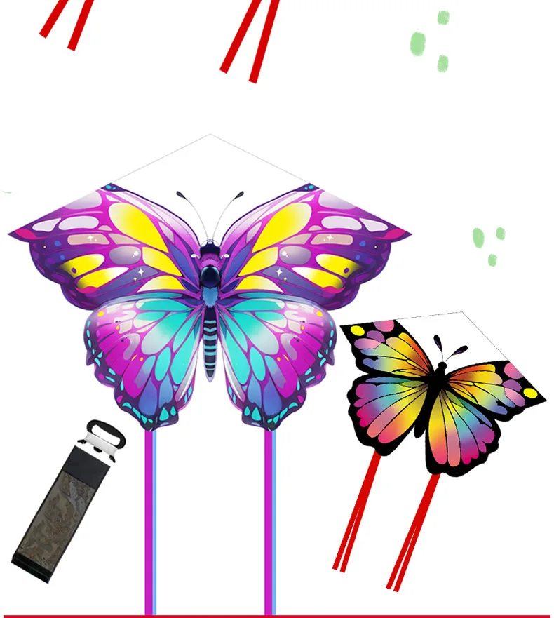 Kite Spring Summer Autumn Grassland Kite Breeze to Fly Children Adult Large Fold Butterfly Tail Kites Outdoor Fun Sports Toys