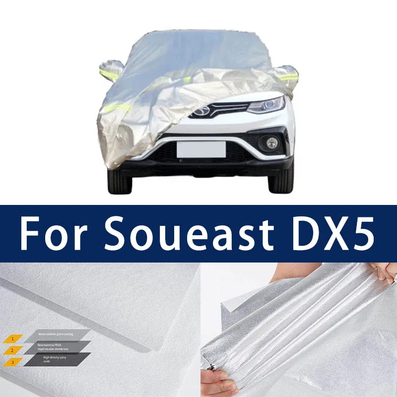 

Full car hood dust-proof outdoor indoor UV protection sun protection and scratch resistance For Soueast DX5 Car umbrella