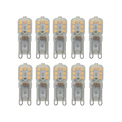 10pcs/lot Mini G9 LED Lamp Spotlight Bulb AC220V Chandelier Light Warm/Cold White 2835SMD 14leds  For Home Decor