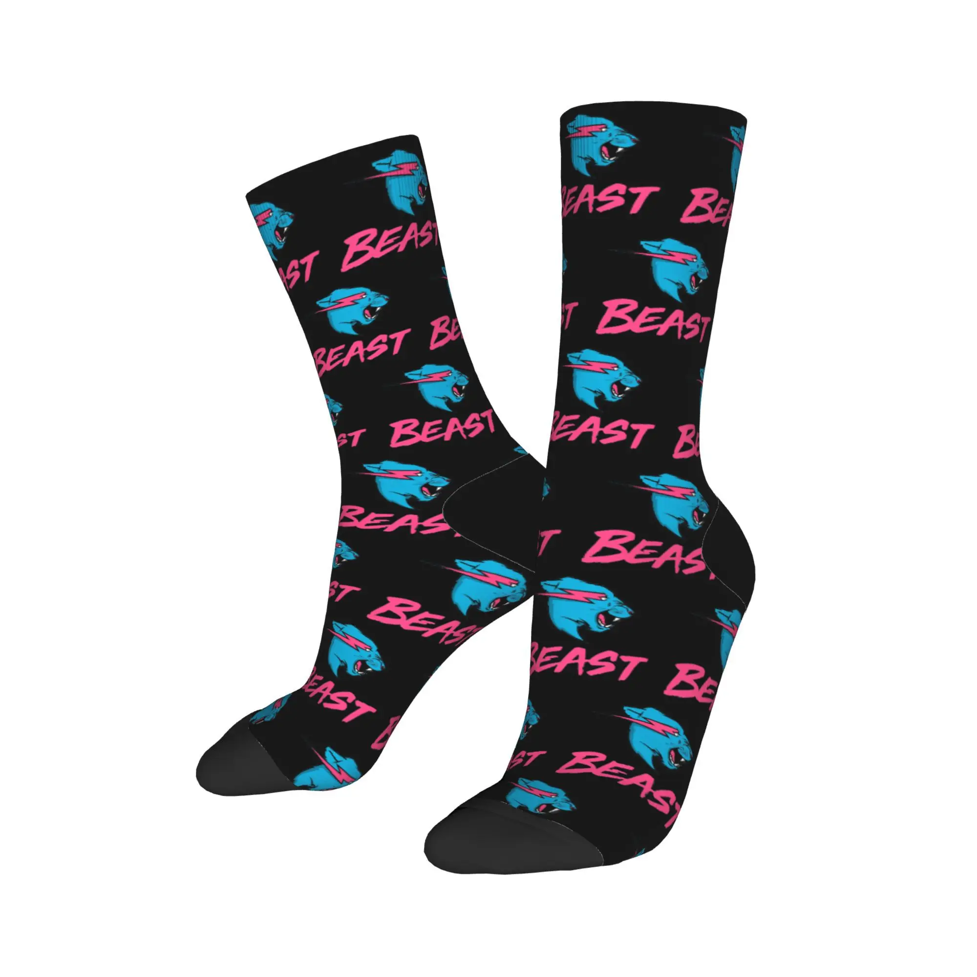 

Autumn Winter Hip-hop Women Men Mr Game Gaming Beast Socks Non-slip Skateboard Socks